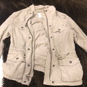 Aritzia tan military jacket